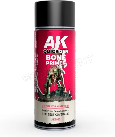 Photo de Ak Interactive Bombe sous-couche - Aérosol Quick Gen Primer Bone (400mL)