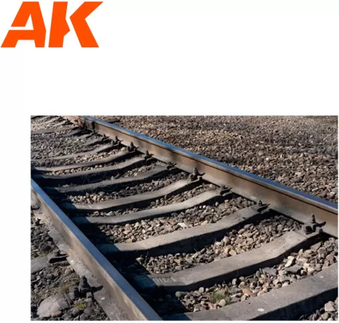 Photo de Ak Interactive Dioramas - Small Railroad Ballast (1/72, H0)