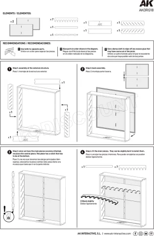 Photo de Ak Interactive Organizer Modulaire pour Bouteilles 17-18ml