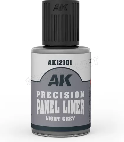 Photo de Ak Interactive Paneliner Enamel - Light Grey (30 ml)