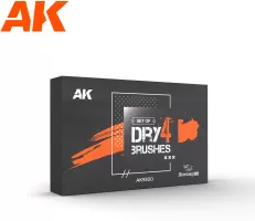 Photo de AK Interactive Pinceau Synthetique - Dry Coffret 4 Pinceaux