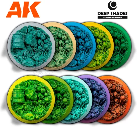 Photo de Ak Interactive Pot de Deep Shade - GreenDark (30 ml)