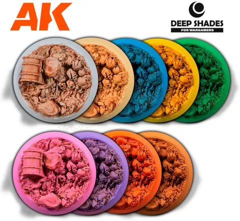Photo de Ak Interactive Pot de Deep Shade - Reddish Filth (30 ml)