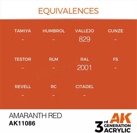 Photo de Ak Interactive  Pot de Peinture - Amaranth Red (17 ml)