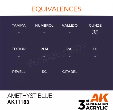 Photo de Ak Interactive Pot de Peinture - Amethyst Blue (17 ml)