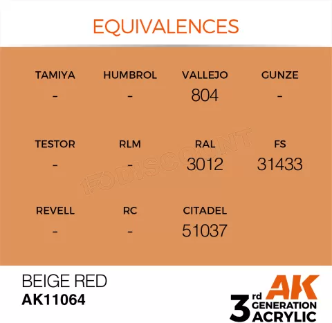 Photo de Ak Interactive Pot de Peinture - Beige Red (17 ml)