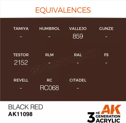 Photo de Ak Interactive Pot de Peinture - Black Red (17 ml)