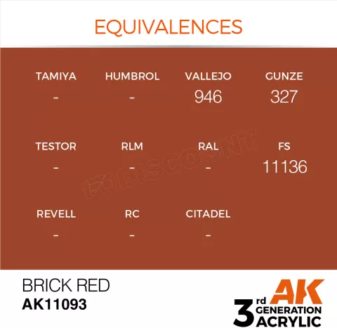 Photo de Ak Interactive Pot de Peinture - Brick Red (17 ml)