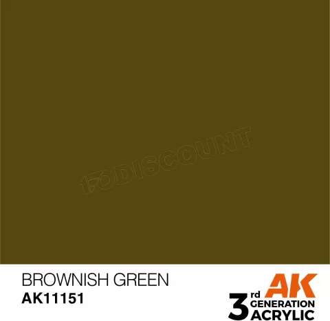 Photo de Ak Interactive Pot de Peinture - Brownish Green (17 ml)