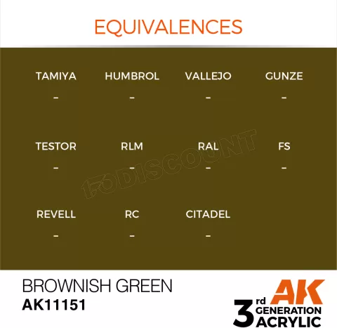 Photo de Ak Interactive Pot de Peinture - Brownish Green (17 ml)