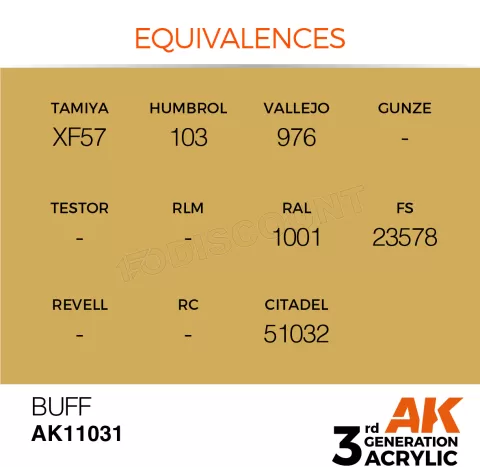 Photo de Ak Interactive Pot de Peinture - Buff (17 ml)