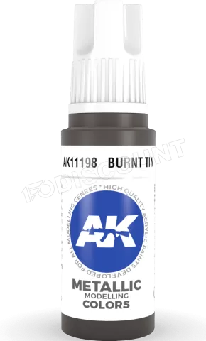 Photo de Ak Interactive Pot de Peinture - Burnt Tin (17 ml)