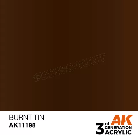 Photo de Ak Interactive Pot de Peinture - Burnt Tin (17 ml)