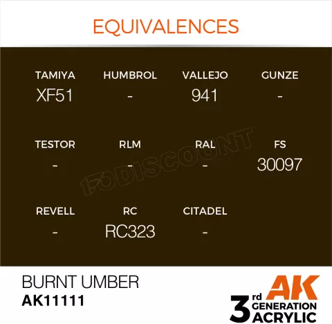 Photo de Ak Interactive Pot de Peinture - Burnt Umber (17 ml)
