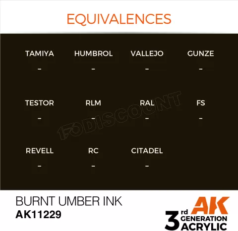 Photo de Ak Interactive Pot de Peinture - Burnt Umber Ink 17 Ml