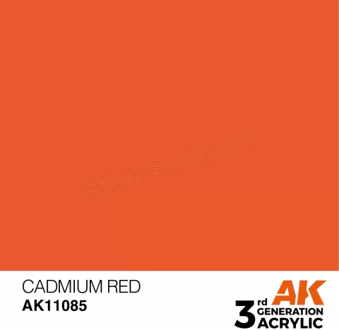 Photo de Ak Interactive  Pot de Peinture - Cadmium Red (17 ml)