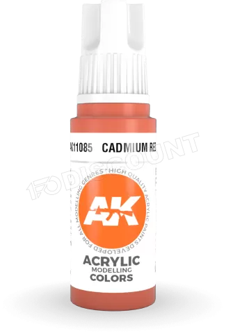Photo de Ak Interactive Pot de Peinture - Cadmium Red (17 ml)