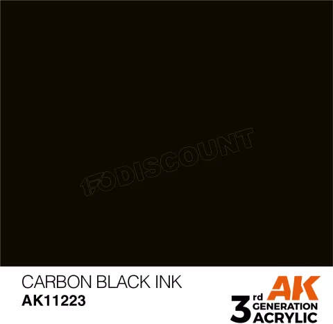 Photo de Ak Interactive  Pot de Peinture - Carbon Black Ink (17 ml)