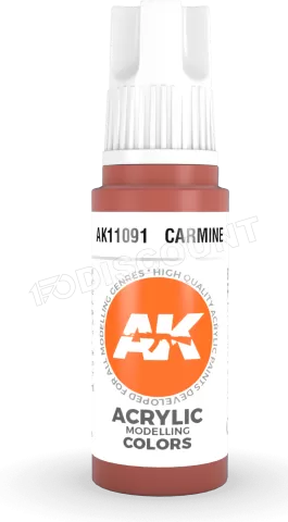 Photo de Ak Interactive  Pot de Peinture - Carmine (17 ml)