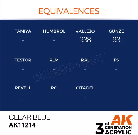 Photo de Ak Interactive Pot de Peinture - Clear Blue (17 ml)