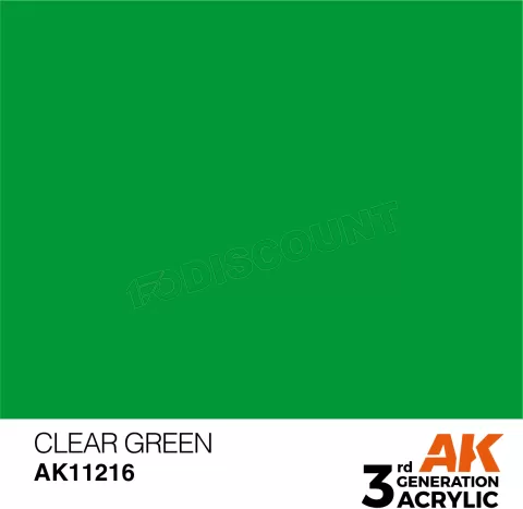 Photo de Ak Interactive  Pot de Peinture - Clear Green (17 ml)