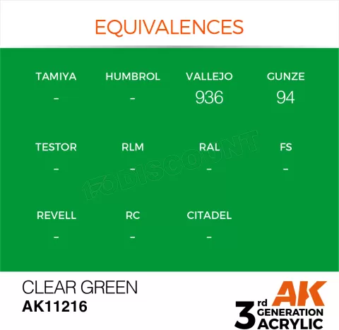 Photo de Ak Interactive  Pot de Peinture - Clear Green (17 ml)