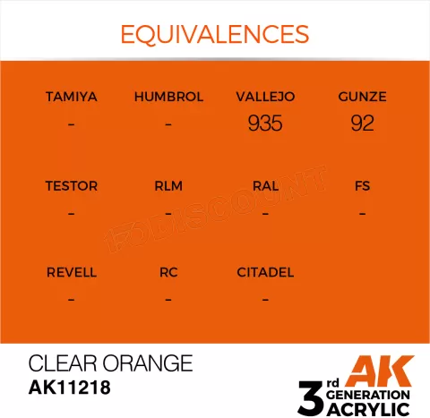 Photo de Ak Interactive Pot de Peinture - Clear Orange (17 ml)