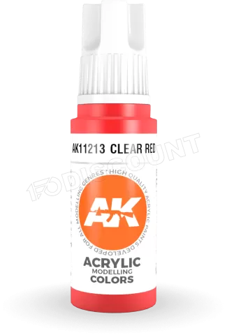 Photo de Ak Interactive Pot de Peinture - Clear Red (17 ml)