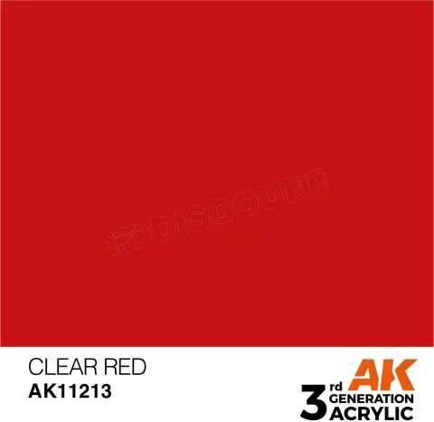 Photo de Ak Interactive Pot de Peinture - Clear Red (17 ml)