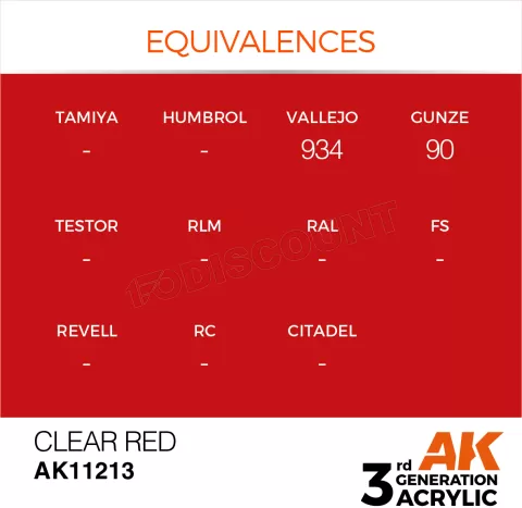 Photo de Ak Interactive Pot de Peinture - Clear Red (17 ml)