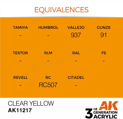 Photo de Ak Interactive Pot de Peinture - Clear Yellow (17 ml)