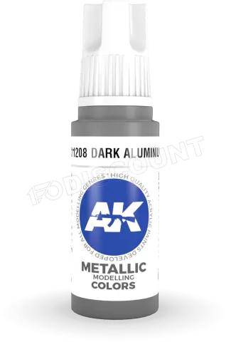 Photo de Ak Interactive  Pot de Peinture - Dark Aluminium (17 ml)