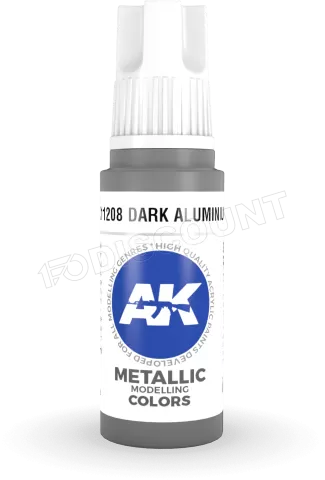 Photo de Ak Interactive Pot de Peinture - Dark Aluminium (17 ml)