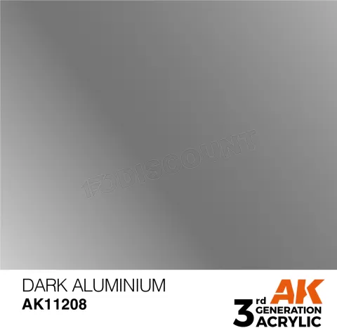 Photo de Ak Interactive Pot de Peinture - Dark Aluminium (17 ml)
