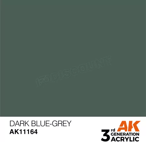 Photo de Ak Interactive Pot de Peinture - Dark Blue-Grey (17 ml)
