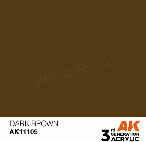 Photo de Ak Interactive Pot de Peinture - Dark Brown (17 ml)