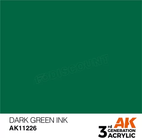 Photo de Ak Interactive Pot de Peinture - Dark Green Ink (17 ml)