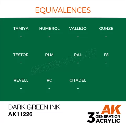 Photo de Ak Interactive Pot de Peinture - Dark Green Ink (17 ml)