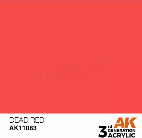 Photo de Ak Interactive  Pot de Peinture - Dead RED (17 ml)