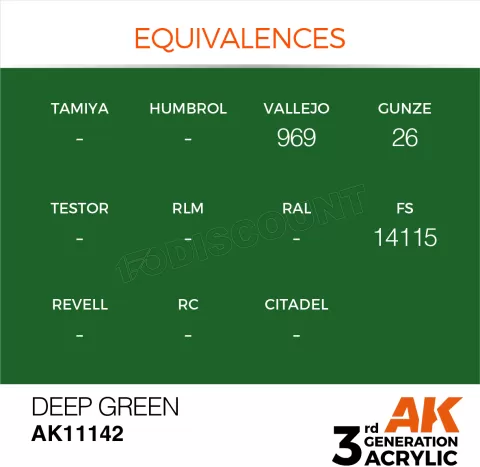 Photo de Ak Interactive Pot de Peinture - Deep Green (17 ml)