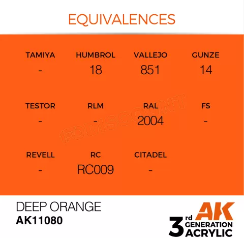 Photo de Ak Interactive Pot de Peinture - Deep Orange (17 ml)