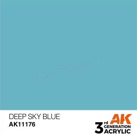 Photo de Ak Interactive Pot de Peinture - Deep Sky Blue (17 ml)