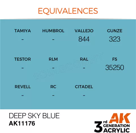Photo de Ak Interactive Pot de Peinture - Deep Sky Blue (17 ml)