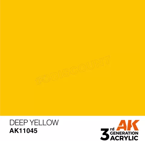 Photo de Ak Interactive  Pot de Peinture - Deep Yellow (17 ml)
