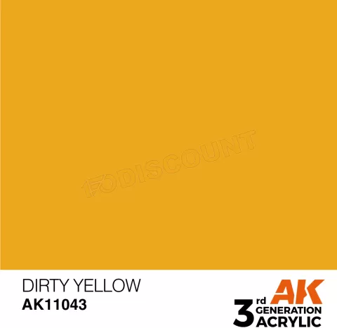 Photo de Ak Interactive  Pot de Peinture - Dirty Yellow (17 ml)