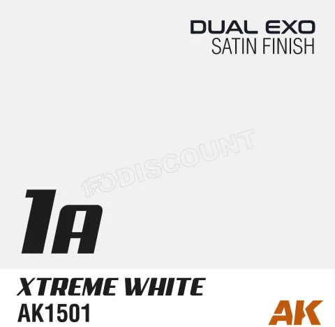 Photo de Ak Interactive Pot de Peinture Dual Exo - 1A Xtreme White (60 ml)