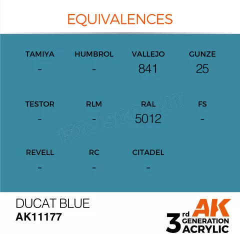 Photo de Ak Interactive Pot de Peinture - Ducat Blue (17 ml)