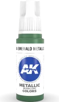 Photo de Ak Interactive  Pot de Peinture - Emerald Metallic Green (17 ml)