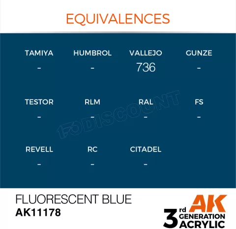 Photo de Ak Interactive Pot de Peinture - Fluorescent Blue (17 ml)