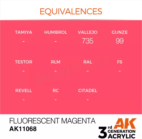 Photo de Ak Interactive Pot de Peinture - Fluorescent Magenta (17 ml)